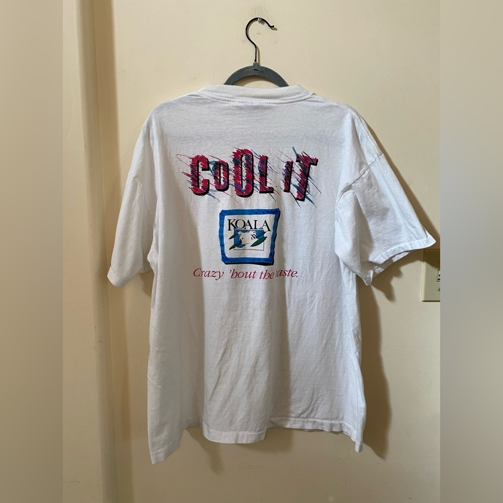 Vintage 90s “Go Crazy With Koala” Oneita Shirt XL Made in USA Retro Graphic Tee - Picture 6 of 6